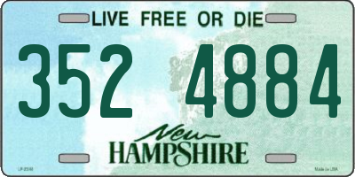 NH license plate 3524884