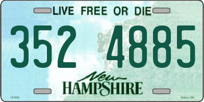 NH license plate 3524885