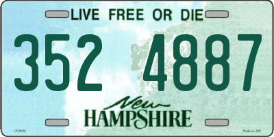 NH license plate 3524887