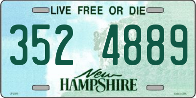 NH license plate 3524889