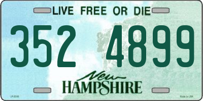 NH license plate 3524899