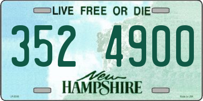 NH license plate 3524900