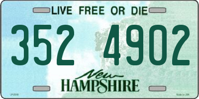 NH license plate 3524902