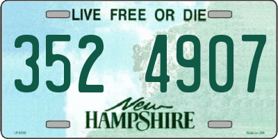 NH license plate 3524907