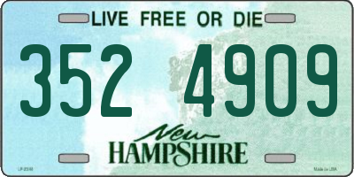 NH license plate 3524909