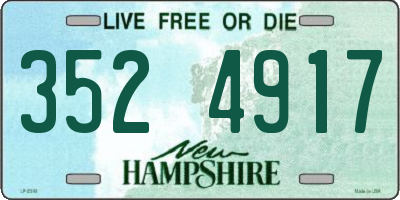 NH license plate 3524917