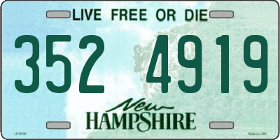 NH license plate 3524919