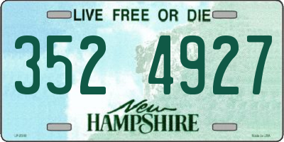NH license plate 3524927
