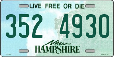 NH license plate 3524930