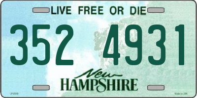 NH license plate 3524931