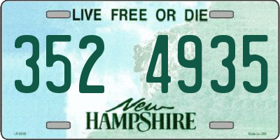 NH license plate 3524935