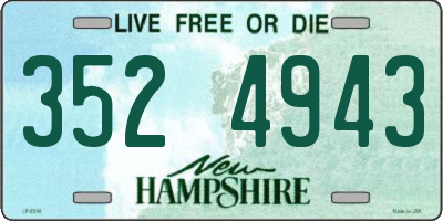 NH license plate 3524943