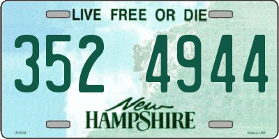 NH license plate 3524944