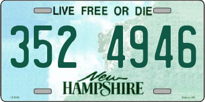 NH license plate 3524946