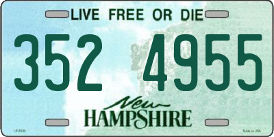 NH license plate 3524955