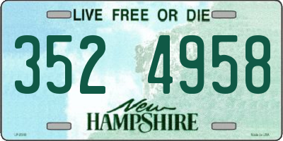 NH license plate 3524958