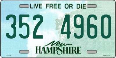 NH license plate 3524960