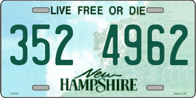 NH license plate 3524962