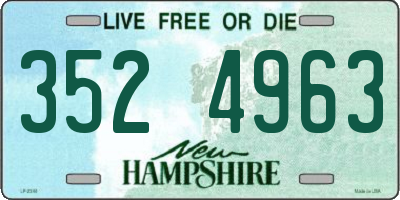 NH license plate 3524963