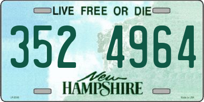 NH license plate 3524964