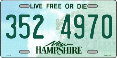 NH license plate 3524970