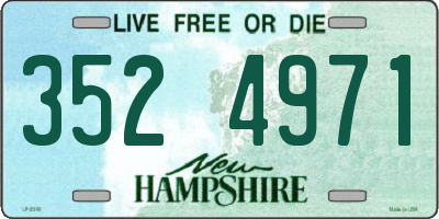 NH license plate 3524971