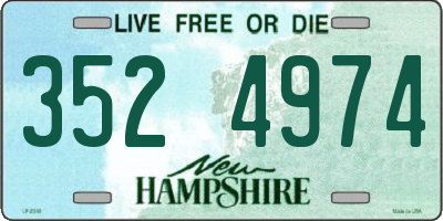 NH license plate 3524974