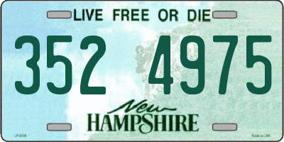 NH license plate 3524975