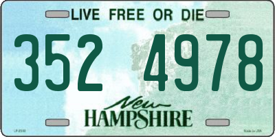 NH license plate 3524978