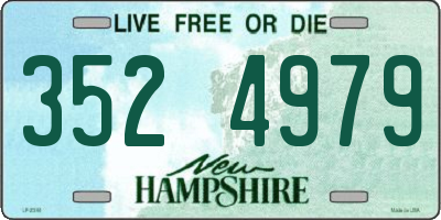 NH license plate 3524979