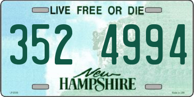 NH license plate 3524994