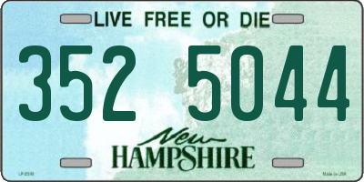 NH license plate 3525044
