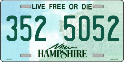 NH license plate 3525052