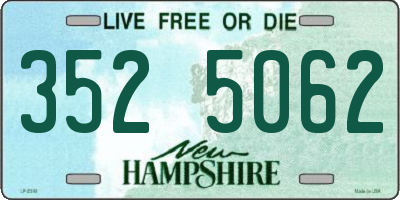 NH license plate 3525062