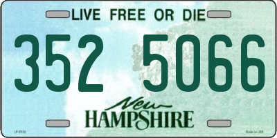 NH license plate 3525066