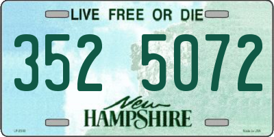 NH license plate 3525072