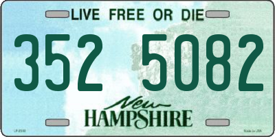 NH license plate 3525082