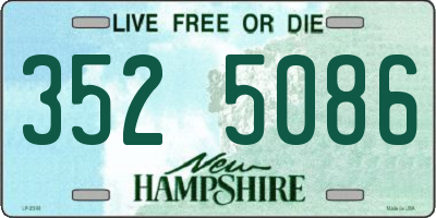 NH license plate 3525086
