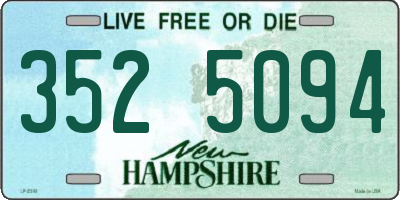 NH license plate 3525094