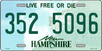 NH license plate 3525096