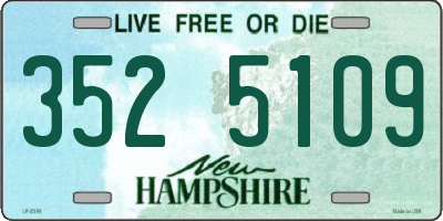 NH license plate 3525109