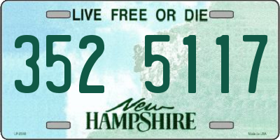 NH license plate 3525117