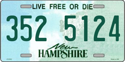 NH license plate 3525124