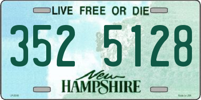 NH license plate 3525128