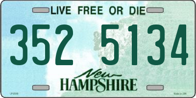 NH license plate 3525134