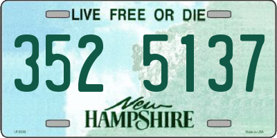 NH license plate 3525137