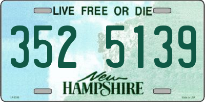 NH license plate 3525139