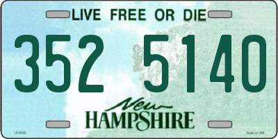 NH license plate 3525140