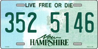 NH license plate 3525146