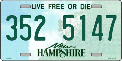 NH license plate 3525147